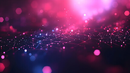 Fototapeta premium Abstract Pink and Blue Network Background Illustration