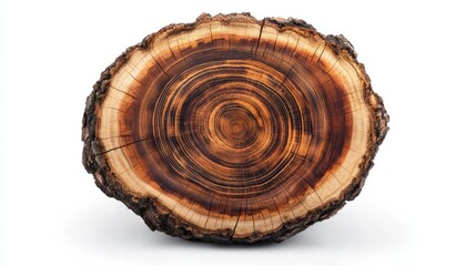 tree trunk isolated on white