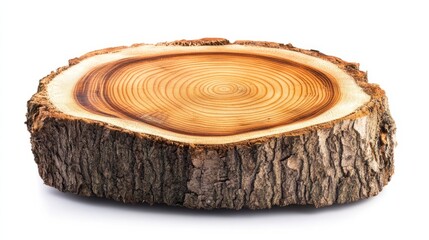 tree trunk isolated on white