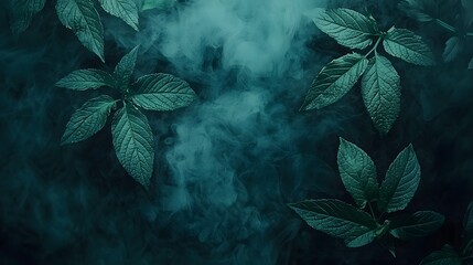 Exploring Lush Green Leaves Enchanted Forest Nature Photography Serene Atmosphere Close-up View Environmental Awareness