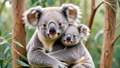 Obraz premium Koala Animal Nature Wildlife Affection Caring