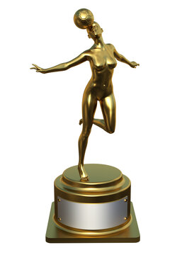 trofeo statuetta o statua calcio soccer danza classica o moderna oro bronzo argento 