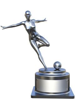 trofeo statuetta o statua calcio soccer danza classica o moderna oro bronzo argento 