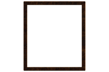 cornice in legno su fondo trasparente isolato 