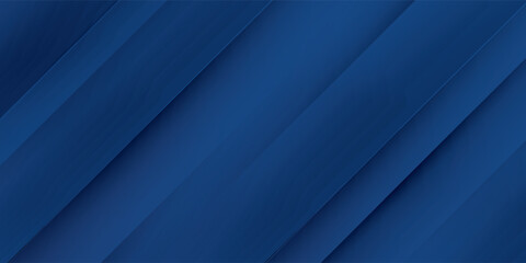 Obraz premium High contrast blue and white glossy stripes. Abstract tech graphic banner design. Vector corporate background