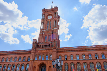 19 August 2024 Berlin (Germany) - August: The City Hall / Red Town Hall (Rotes Rathaus).