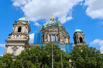 Obraz premium 19 August 2024 Berlin (Germany) - August: Berlin Cathedral, German Berliner Dom on Museum Island.