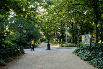 19 August 2024 Berlin (Germany) - August: Footpath in the Tiergarten public park