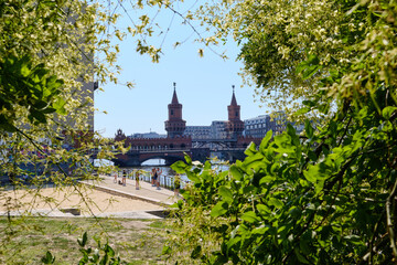 19 August 2024 Berlin (Germany) - August: Oberbaum bridge historical architecture