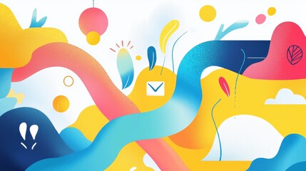 Obraz premium Vibrant Abstract Background for Creative Business Concepts and Presentations