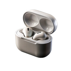 cool and rich color wireless earbuds on a transparent background