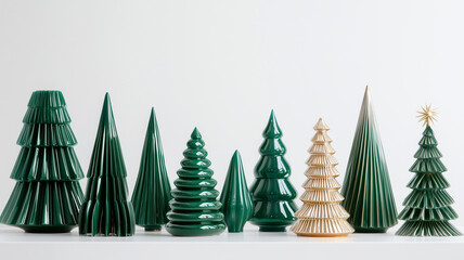 モダンなクリスマスツリーオブジェのラインアップ