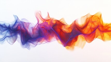 abstract concept featuring vibrant quantum flames, blending warm hues of orange and red with cooler shades of blue and purple.