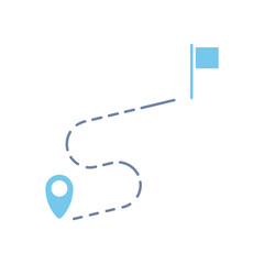 destination concept line icon. Simple element illustration. destination concept outline symbol design.