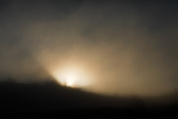 Sunrise on a frosty morning