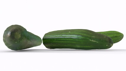 cucumber with white background