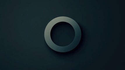 Minimalist letter O logo, thick outline,