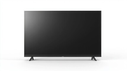 Naklejka premium TV with White Background, Elegant Design
