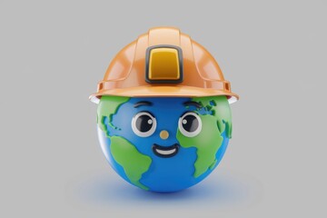 Earth symbolizes environmental construction and sustainability.