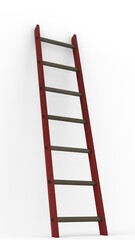 Ladder with white background