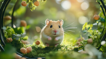 hamster in the basket