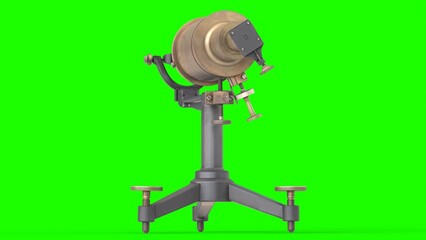 spectroscope with green background