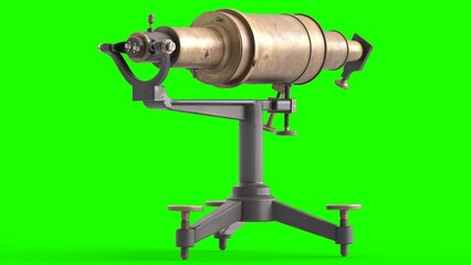 spectroscope with green background