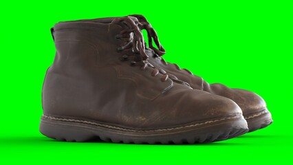 sports shoes with green background