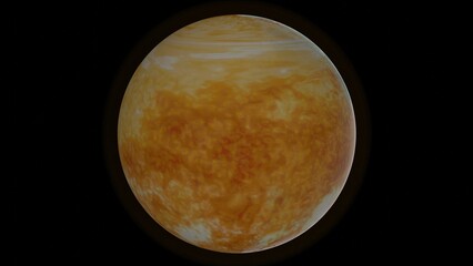 sun with black background