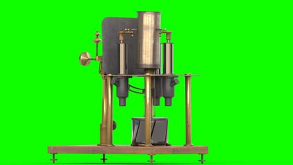 absolute electrometer with green background