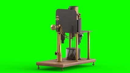 absolute electrometer with green background