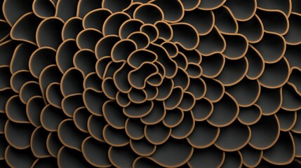 Intricate floral pattern showcasing layers of petals