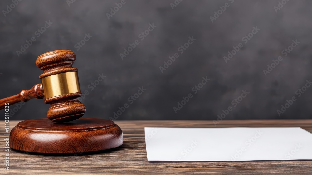 Poster law restriction concept. a close-up of a regulatory filing document proving compliance with restrict