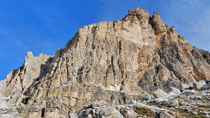 Fototapeta premium Mountain massif of the Italian Alps, limestone rocks.