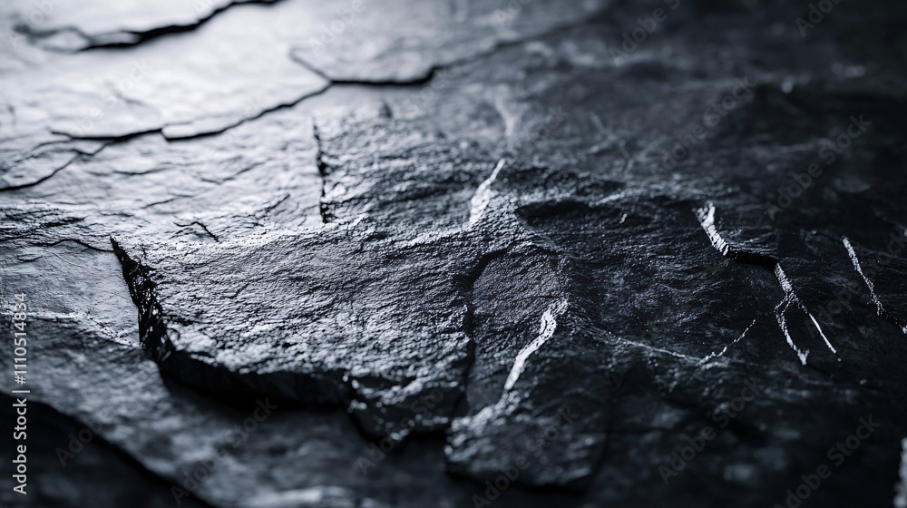 Poster dark slate stone texture background showing rough surface