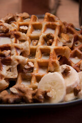 Waffle and nuts