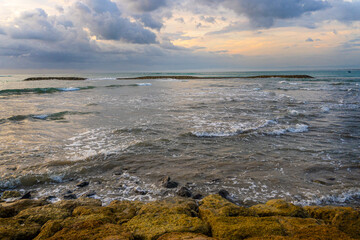 sunset over the sea