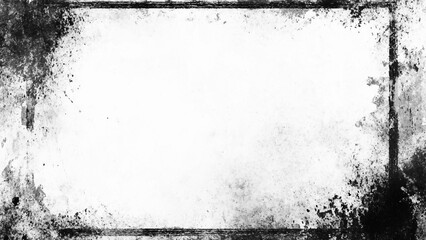 Grunge background with frame. Black and white photo frame Grunge background. Grunge background. Grunge frame. Grunge border. 