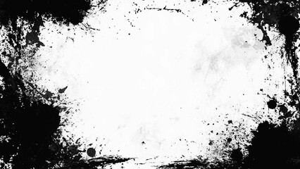 Grunge background with frame. Black and white photo frame Grunge background. Grunge background. Grunge frame. Grunge border. 