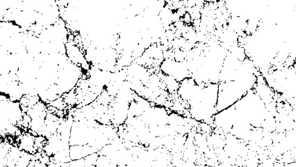 Abstract grunge black and white distressed texture background. Rustic cracked texture with many cracks and scratches. Abstract background. Graphic illustration with transparent background.