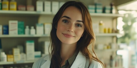 Pharmacist at a Counter
