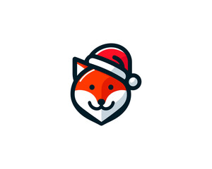 Christmas Fox vector 