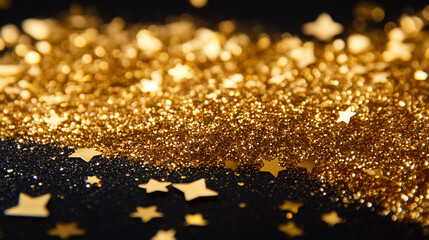 Golden glitter gold surface glow Gold Glitter Background