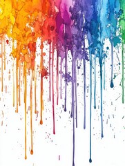 Vibrant Splatter Art