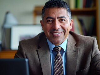 Fototapeta premium Businessman Smiling at Camera