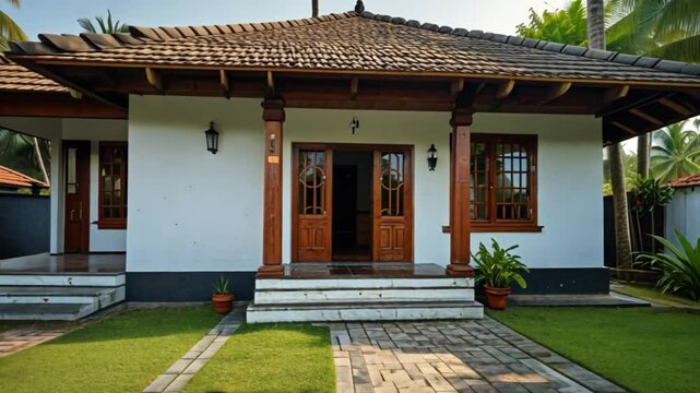 Modern yet Traditional Kerala House - Cinematic video of Indian Architecture