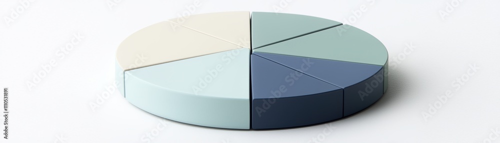 Poster revolutionizing data visualization futuristic doughnut chart in soft blue and ai-driven insights