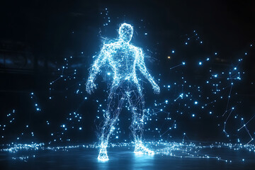 Futuristic visualization of artificial intelligence and technological singularity, highlighting glowing neural networks, quantum circuits, and advanced algorithms