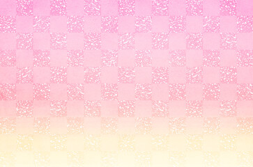 Japanese style checkered pattern background. Japanese traditional latticework illustration.