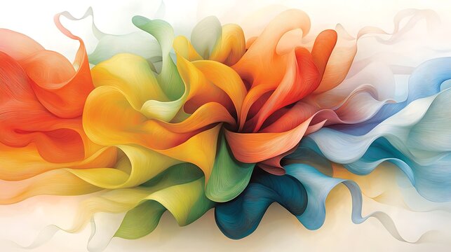 An intricate and frenzied compilation of vibrant colors, swirling lines, and random shapes that converge to create a sense of disarray and unpredictability.